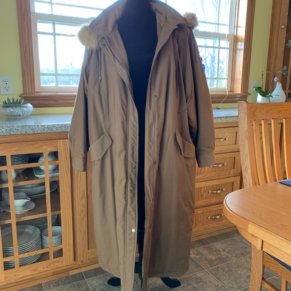 Jackets & Blazers - Taupe trench stadium jacket